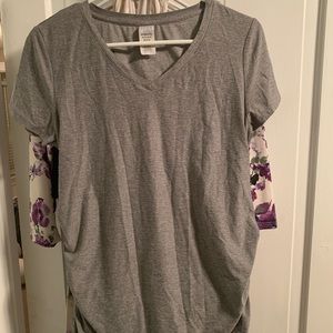 Size S Maternity Gray T Shirt